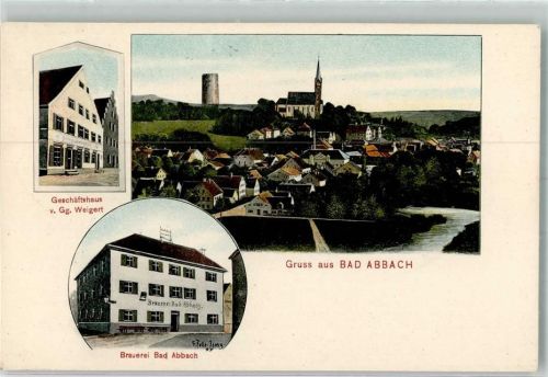 93077 W8403 Bad Abbach - Geschäftshaus Weigert Brauerei Bad Abbach E. Felle-Isny