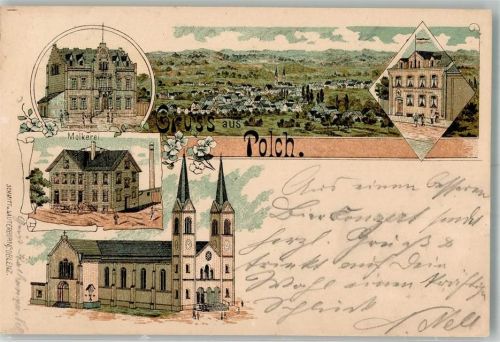 56751 W5444 Polch 1897 Lithographie Molkerei
