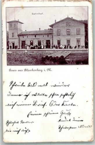 19412 O2721 Blankenberg , Meckl 1901 - Bahnhof