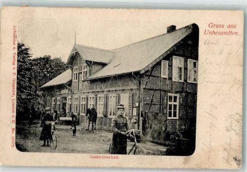 Unbesandten 1904 Gasthaus Fahrrad