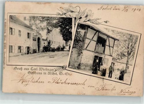 Thalheim 1904 Gasthaus Carl Wiefinger Aschet