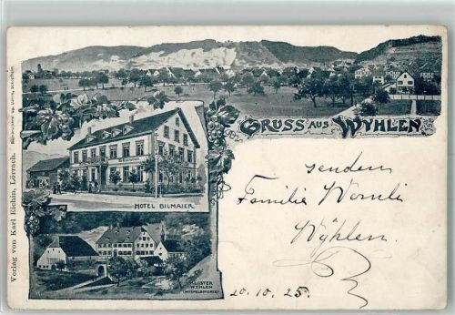 Wyhlen Bahnpost Konstanz Basel Zug 1650 20.10.25 Hotel Bilmaier Kloster