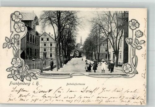Frankenberg 1905 Bahnhofstraße