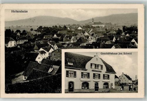 Heitersheim 1913 Geschäftshaus Jos. Schmid