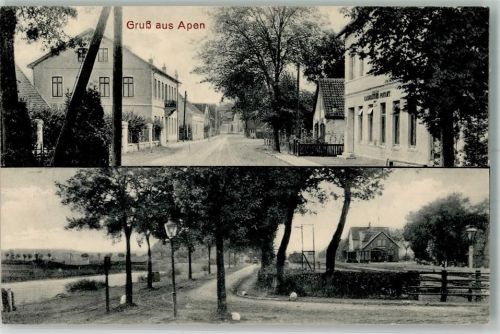 Apen 1916 Bahnhof