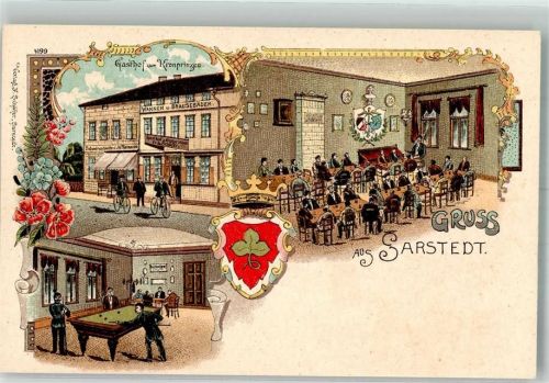 Sarstedt Gasthaus zum Kronprinzen Billard Fahrrad