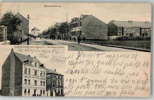 Köln Porz 706 1908 Bahnhofstraße Gasthaus zum Jägerhof