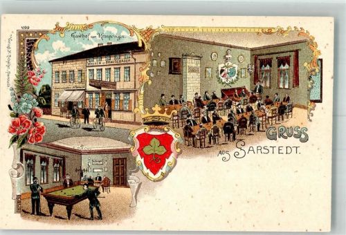 Sarstedt Gasthaus zum Kronprinzen Billard Fahrrad