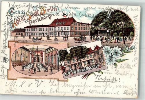 Perleberg 1901 Hotel Stadt Berlin
