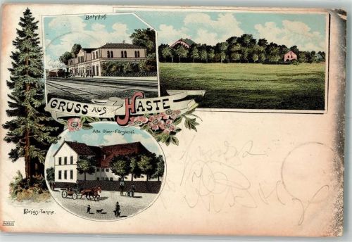 Haste 1898 Königs-Tanne Bahnhof Alte Ober-Försterei