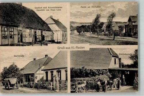 18249 O2621 Klein Raden - Gasthaus u. Kolonialwaren v. Hans Lenz Dorfschmiede