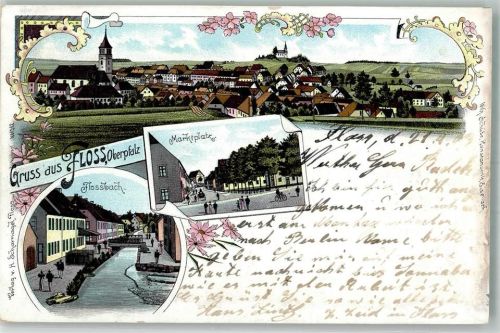 Floß 1903 Floßbach Marktplatz