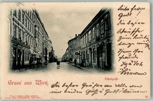 Wien 1900 Schulgasse