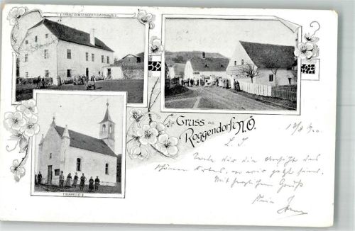 Roggendorf 1900 Gasthaus Franz Gentzinger Kapelle