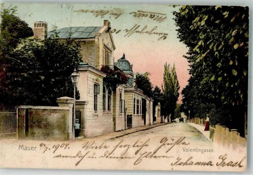 Wien 1901 Mauer Valentingasse