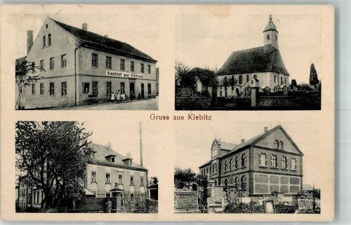 Kiebitz Gasthaus zur Erholung Kirche Wohnhaus Grabsteine