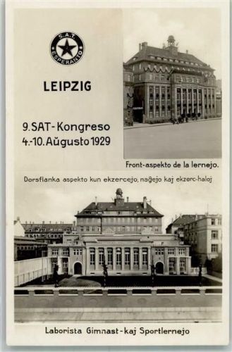 Leipzig 1929 9. Weltkongreß der Arbeiter-Esperantisten