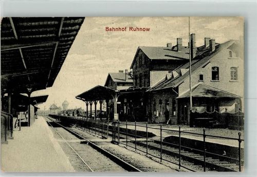 Ruhnow 1915 Bahnhof