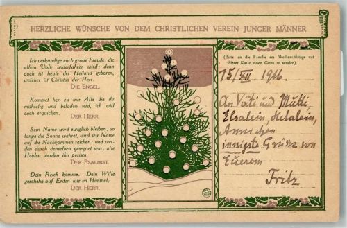 1916 Kriegsgefangenlager Castel del Trebbis Christlicher Verein Junger Männer Prigionieri Di Guerra Italien