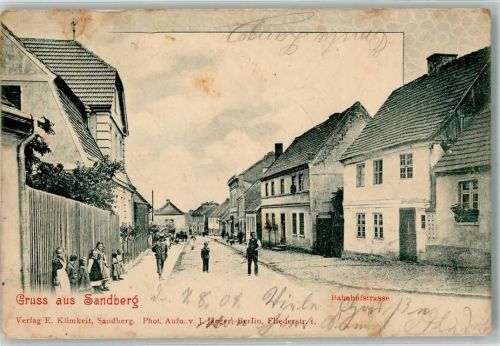 17349 O2151 Sandberg , Meckl 1904 - Bahnhofstraße Kinder