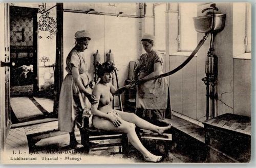 Aix-les-Bains Etablissement Thermal Massage Wasserguss Erotik Akt