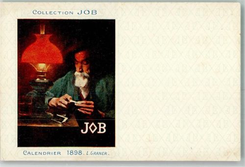 Calendrier 1898 L. Graner Collection JOB Künstlerkarte