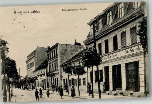 Labiau 1915 Königsberger Straße Gasthaus Kurfürst