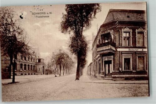 Schwerin a. Warthe Skwierzyna 1914 - Poststraße