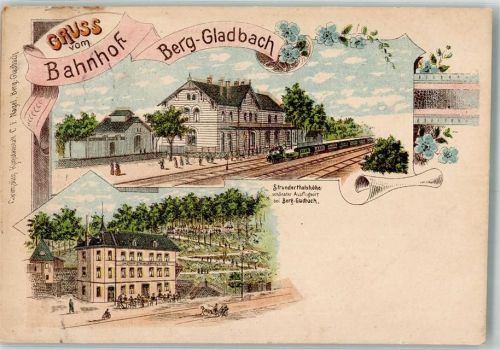 Bergisch Gladbach 1906 Bahnhof Berg-Gladbach Strunderthalshöhe