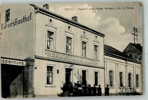 Göritz a. d. Oder Gorzyca 1916 - Gasthaus zum Kaiser Wilhelm