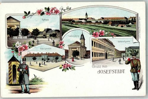 Josefov Rathaus Artillerie Kaserne Garnisonskirche Corps-Commando