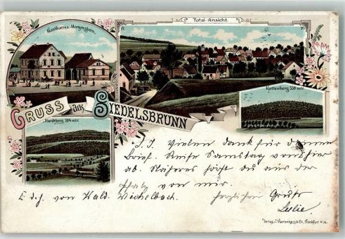 Siedelsbrunn 1898 Kottenberg Hardtberg Gasthaus zum Morgenstern