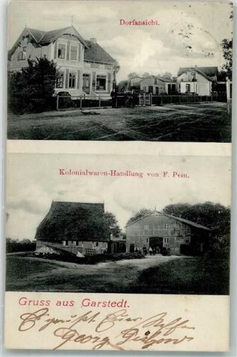 Garstedt 1907 Dorfstraße Kolonialwaren Pein