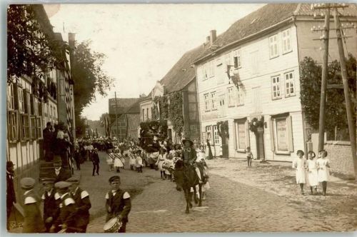 Bodenteich Fest-Umzug Festwagen Pony Kindergruppe Ort handschriftlich