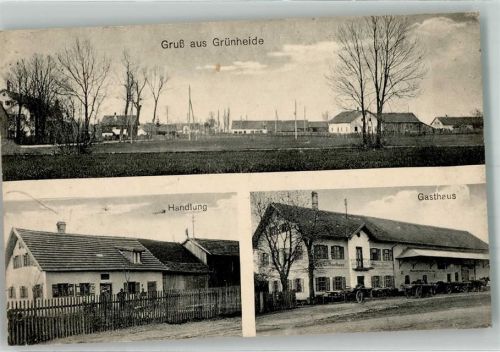 15537 O1252 Grünheide , Mark - Handlung Gasthaus Fahrräder