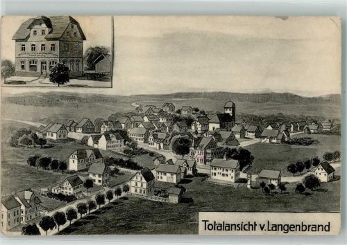 Langenbrand 1918 Kolonialwarengeschäft Adolf Dettus