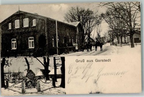 Garstedt 1914 Dorfstraße Gasthaus Denkmal Eisernes Kreuz