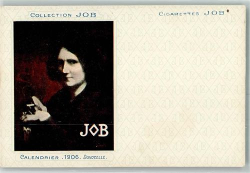 Zigaretten Calendrier 1906 Duvocelle Werbung Collection JOB 1906 Künstlerkarte