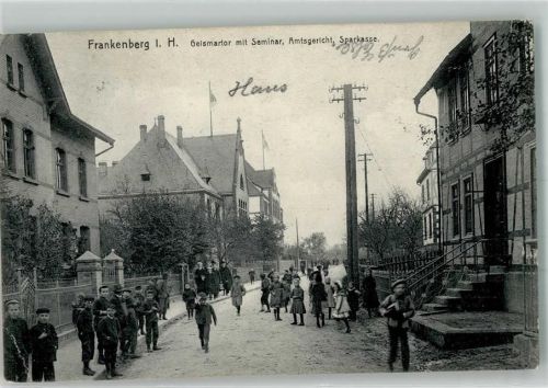 Frankenberg 1915 Geismartor Seminar Amtsgericht Kinder