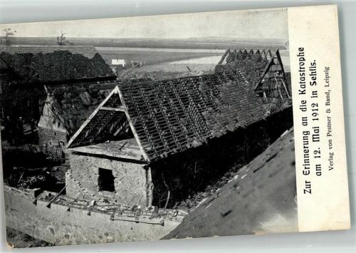 Sehlis 1912 Katastrophe am 12. Mai 1912 Zerstörte Gebäude
