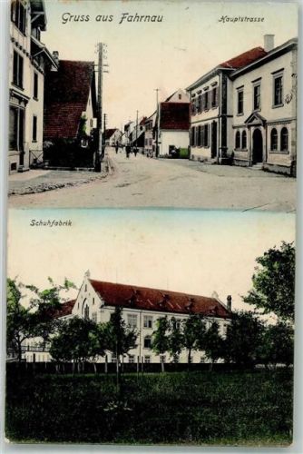 Fahrnau 1918 Hauptstraße Schuhfabrik
