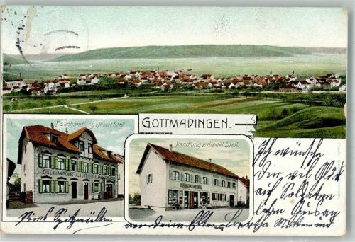 Gottmadingen 1907 Eisenhandlung Stoll und Handlung Stoll