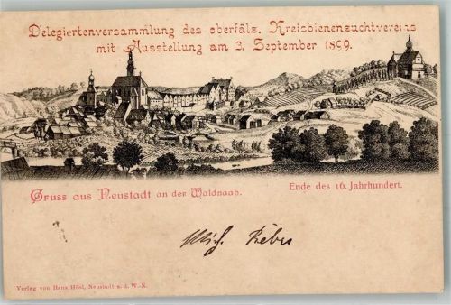 Neustadt 1899 Delegiertenversammlung d. öberpfälz. Kreisbienenzuchtvereins 1899