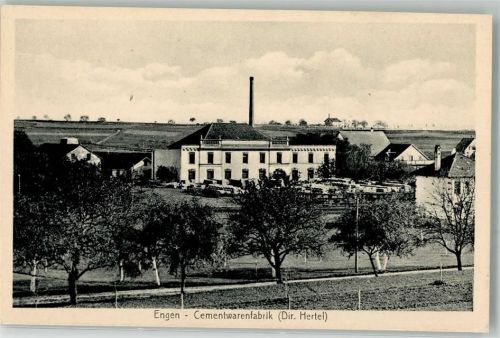 78234 W7707 Engen , Hegau Foto AK Zementwarenfabrik Direktor Hertel
