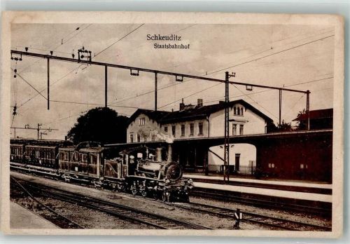 Schkeuditz Staatsbahnhof Dampfzug