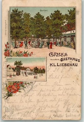 Kleinliebenau 1903 Gasthaus zu Klein Liebenau Gartenwirtschaft