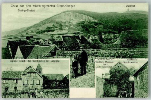 Gimmeldingen Weinberg Weinbauer Gasthaus Hammel mit Veranda Klosterhof