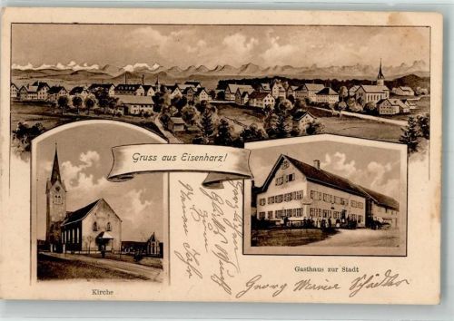 Eisenharz Dorfkirche Gasthaus zur Stadt
