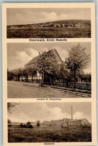 31020 W3216 Osterwald b Elze, Leine - Gasthaus Dannenberg Glasfabrik