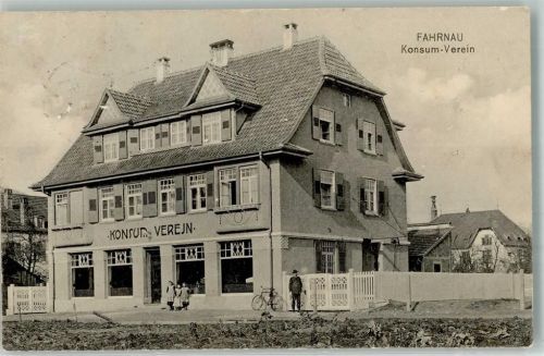 Fahrnau Konsum-Verein Fahrrad Bahnpost Basel- Zg. 1727